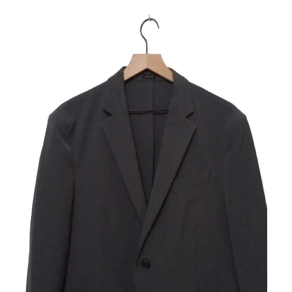 J. Ferrar Gray Slim Fit Stretch Fabric Single Breasted Blazer Sz L (42-44)
